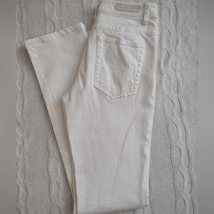 Elie Tahari for Bergdorf Goodman White High-waisted Fade Jean Sz. 4